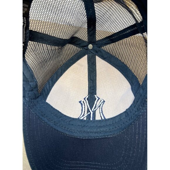 New York Cooper Tires Trucker Hat Adjustable Blue & Tan Baseball Cap - Picture 5 of 5